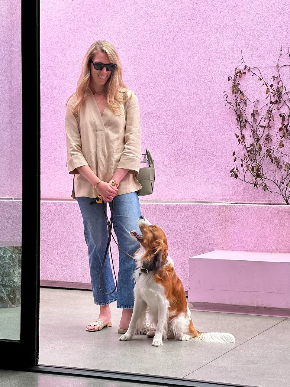 Laura with Olaf the Kooikerhondje